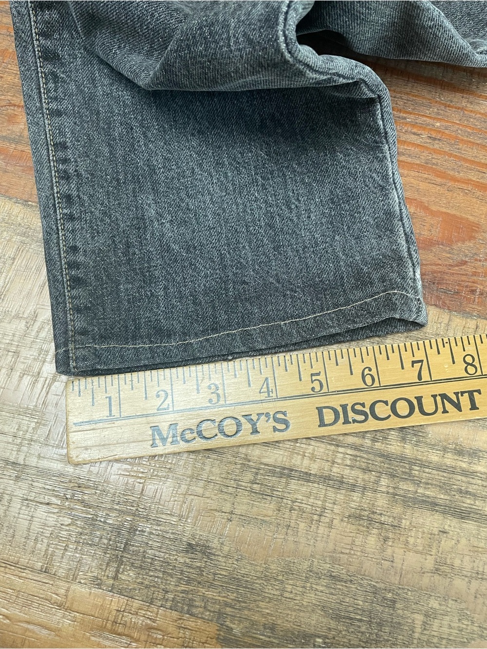 Vintage Brappers Japanese Denim High Rise Straight Jeans Gray Wash Size 63cm XS - Picture 5 of 9